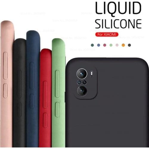 F3Poco Case Liquid Soft Silicone Back Covers For Xiaomi Pocophone Poxo Poko Little Poco F3 F 3 3F PocoF3 Shockproof Coque 6.67