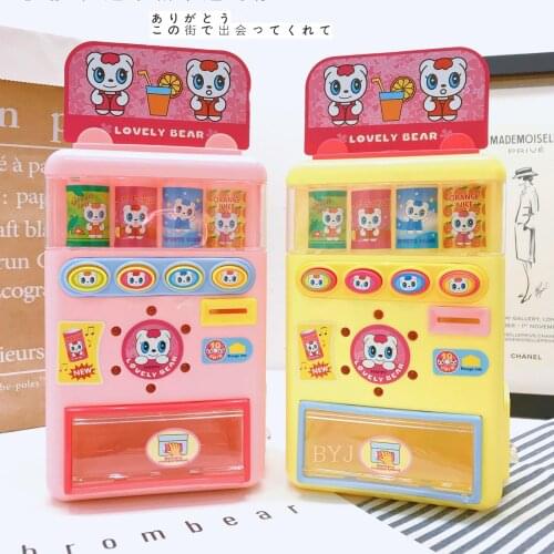 Children Educational Realistic Attractive Practical Interesting Learning Drinks Vending Machine Shopping Game Play House Toy