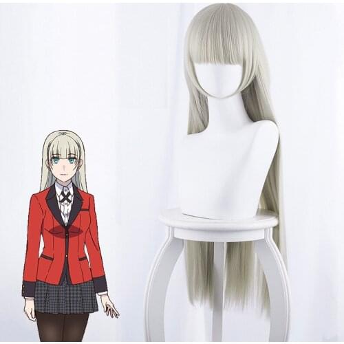 Wild Bet Deep Second Season Peach Lilica/Fragrant Green Gray Hair Cosplay Wig
