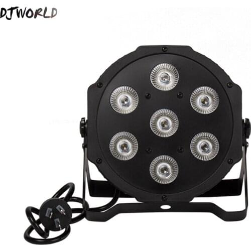 DJWORD seven-in-one plastic flat par light DMX512 linear dimming is suitable for DJ hall ktv party wedding banquet bar performan