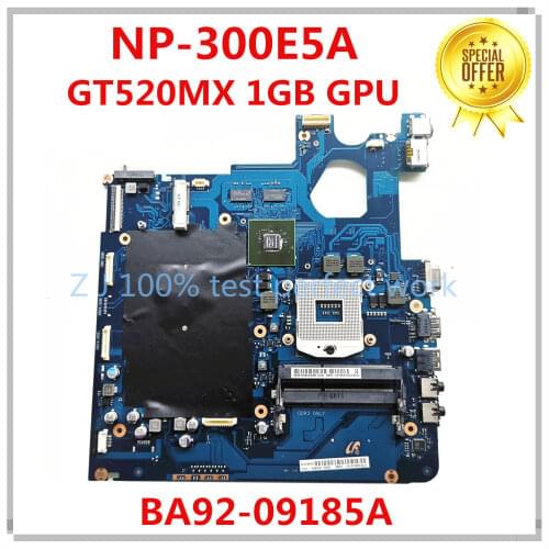 For Samsung NP300E5A 300E5A Laptop Motherboard GT520MX 1GB BA92-09185A BA41-01762A BA41-01763A HM65 MB 100% Tested Fast Ship