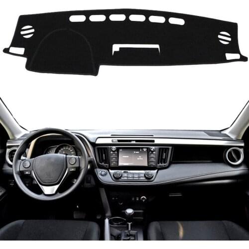 For TOYOTA RAV4 XA40 2013 2014 2015 2016 2017 2018 Dashmat Dashboard Cover Pad Dash Mat Sun Shade Protect Carpet Car Accessories