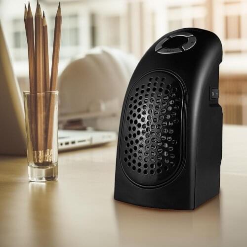 Mini Office Timing Heater Portable 3-gear Adjustable Household Electric Hot Air Blower Energy Saving Home Appliances