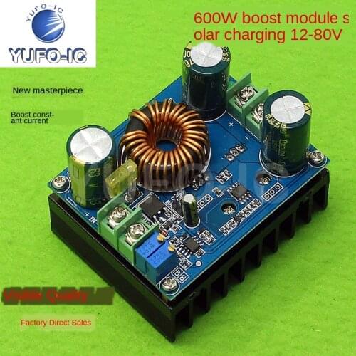 Free Ship 2pcs 600W DC-DC Power Step-up Power Supply Module Boost Constant Current Solar Charging 12V-80V