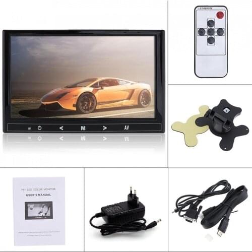 HDMI VGA CVBS BNC AV Input 4:3 8 inch TFT LCD Color Video Monitor for PC CCTV Security and Stand Rotating Screen