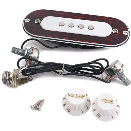 Pre-wired Guitar Sound Hole Pickup Wiring Harness Set for Acoustic Electric Cigar Box Guitar