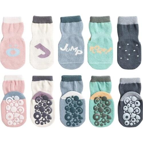 10colors New 3 Pairs Non-slip Baby Infant Socks Soft Cotton Newborn Toddler Baby Floor Socks Comfort Boys and Girls High Quality