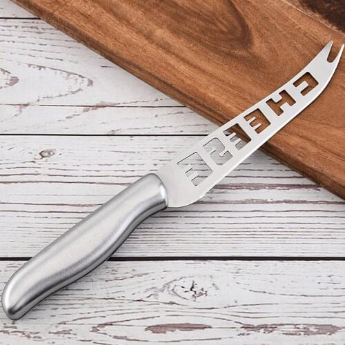 Stainless Steel Cheese Knife Hollowed Out Cheese Cutter with Sharp Blade Multi-purposes Kitchen Cheese Slicer Cheese Tools