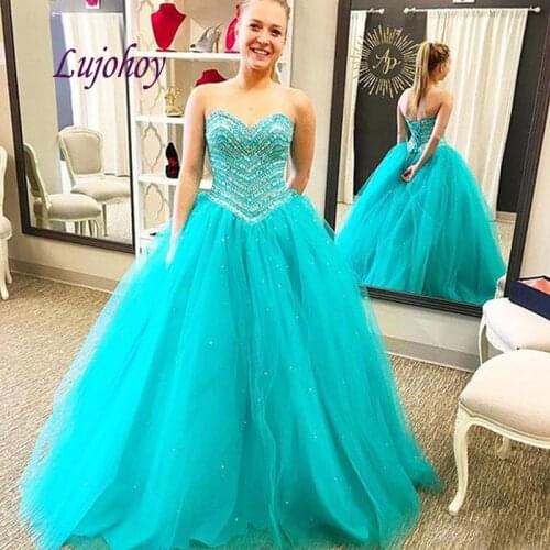 Luxury Quinceanera Dresses Ball Gown Plus Size Crystals 15 year old Sixteen Sweet 16 Dress Prom Dress debutante