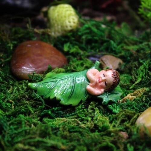 Garden Figurines Exquisite Miniature Resin Garden Decor Landscape Statue for Home Garden Figurines