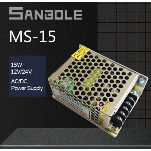 MS-15-24 Switching Power Supply Single Output Group Electrical Metal Shell LED Strip 15W 24V0.7A