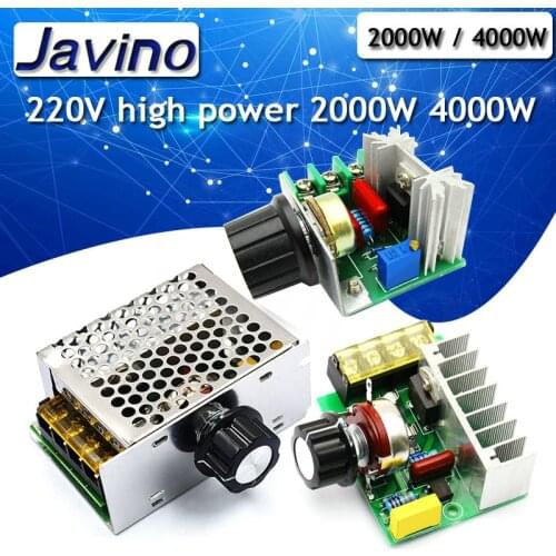 2000W thyristor governor 4000W motor AC 220V high power electronic voltage regulating and temperature regulating module