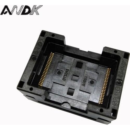 TSOP48 Standard Burn in Socket Pitch 0.5mm IC Test Socket IC Size 12x18.4mm IC354-048-D31/35P Programmer Adapter