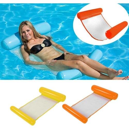 Air Mattress Foldable Swimming Pool Beach Inflatable Ring Cushion Bed Lounge Chair Mattress Hammock Water Sports Adult/Child