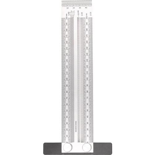 High-Precision Scale Ruler Multifunctional Marking Ruler T-Type Hole Ruler Right Angle Ruler Stainless Carpenter Measuring Tool