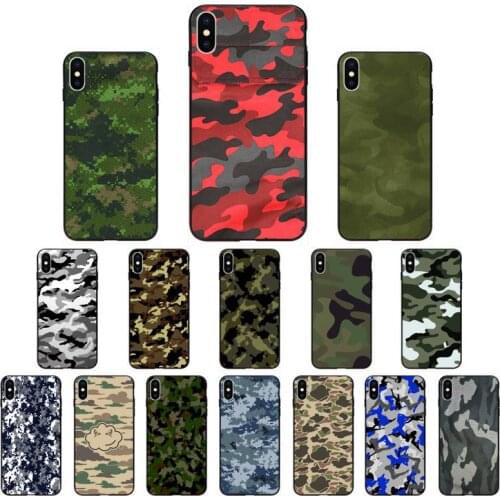YNDFCNB Camouflage Pattern Camo military Phone Case for iphone 11 12 Mini Pro Max X XS MAX 6 6s 7 8 Plus 5 5S 5SE XR SE2020