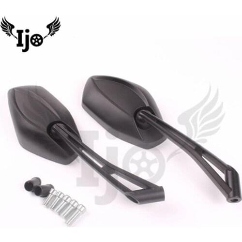 Cool black motorcycle side mirror unviersal motorbike backup mirror motorcycle accessories moto rearview mirror motocross mirror