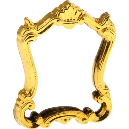 1/12 Scale European Style Mirror Dollhouse Miniature Bathroom Furniture Accessories