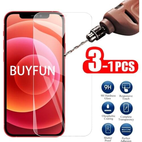 1-3Pcs Transparent Protective Glass For iPhone 12 mini 12mini Screen Protector Tempered Glas Film For iPhone 12 Pro Max Promax