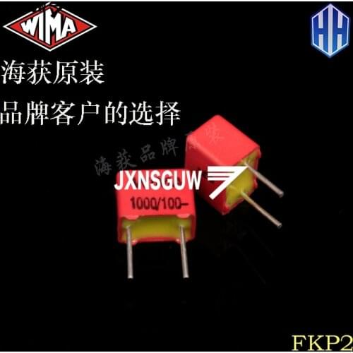 10PCS WIMA FKP2 5MM 33PF 470P 100PF 150PF 220PF 470PF 1.5NF 68PF 1NF 2.2NF 3.3NF 6.8NF 10NF 15NF 22NF 63V 250V 100V 630V 1000V