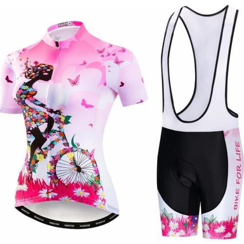 2018 PRO Team Womens Cycling clothing Ropa Ciclismo Cycling Kit Girls Cycling Jersey and Shorts Suit