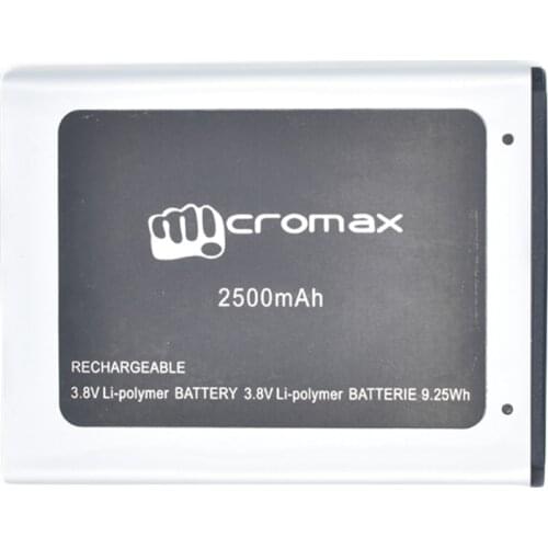 Mobile Phone Battery For Micromax D340 Battery 2500mAh