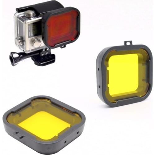 Gopro Accessories Dive Filter yellow Underwater Diving Lens Filtro for GoPro Hero 3+/ 4