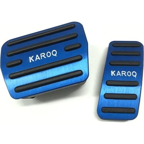 For Skoda Karoq 2017 2018 2019 AT Aluminum Car-Styling Accelerator Pedal Brake Pedals Pad Non-Slip Cover Protector Accessories