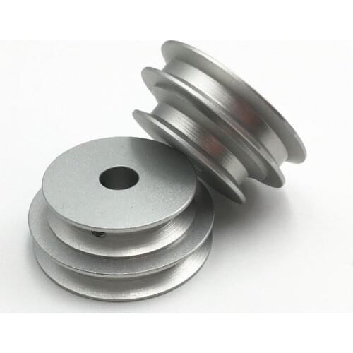 Aluminum double groove round belt pulley Anodized Y Type motor pulley 10/12/15/20MM bore size