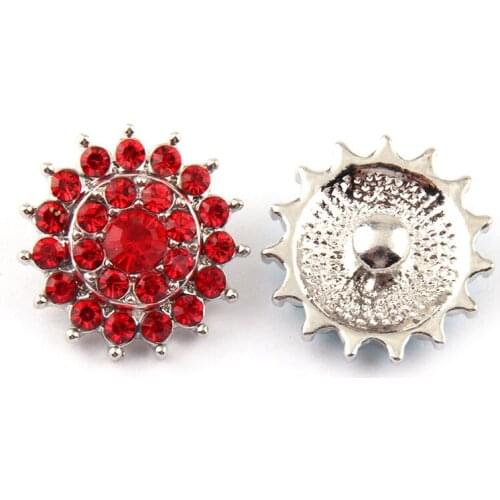 Free drop shipping New1.8-2cm alloy shiny CZ stone charm DIY button metal charms 7 color available