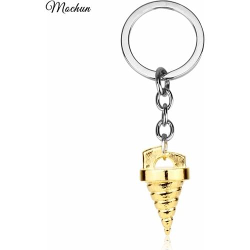 MQCHUN Japan Anime Tengentoba KINON Tengen Toppa Gurren Lagann Keychain Core Drill Key Chain Ring Holder Simon Cosplay Gift 2017