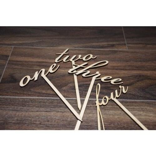 Wooden Table Numbers - Rustic Wedding Decor - Wedding Centerpiece - Wedding Table Decor - Wedding Table Signs