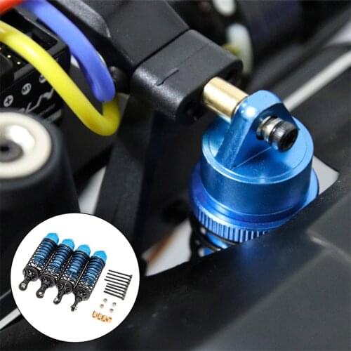2 Pairs RC Front Rear Shock Absorbers Spare Parts for Yikong 4103 4102 1/10 4082 1/8 RC Crawlers Vehicle Upgrade Accessories