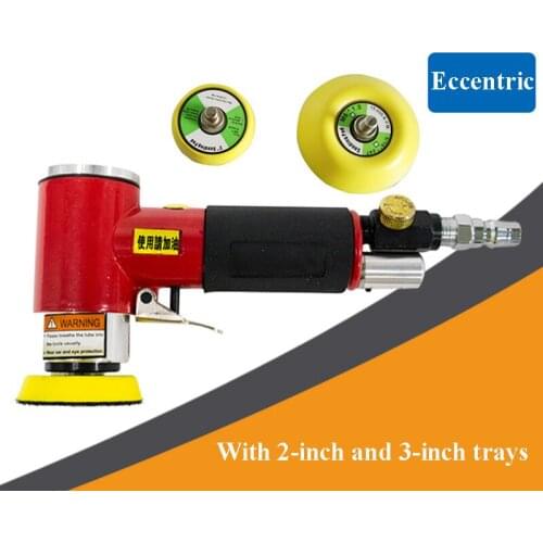 Eccentric Air Angle Sander Grinder Polisher Elecentric Pneumatic Polishing Grinding Machine with 2/3-inch Sanding Pad