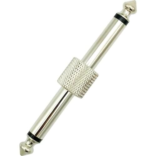 Guitar Effects Pedal Connector 6.35 mm Plug Coulper Cable Adapter 1/4 inch Jack Metal Audio Adaptor Pedal Board Accessories
