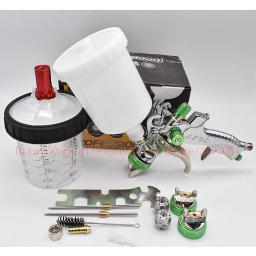 HVLP manual spray gun gravity spray gun pneumatic tool 1.4mm 600CC no-clean cup paint mixing cup suitable for car spraying