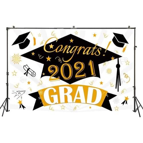 HUAYI Photography Backdrop Graduation schoold party decor student Birthday Customize Photo Background Studio Portraits Photocall