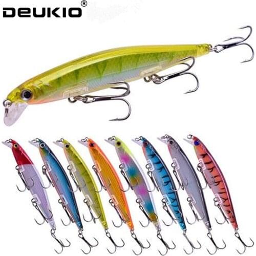 DEUKIO 11cm 13.8g Hot Model Fishing Lures Hard Swimbait 8color for Choose Minnow Quality Professional Minnow Fishing Tackle Lure