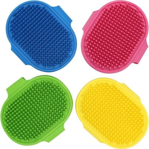 Pet massage brush, cat and dog bath brush, cleaning and grooming tools, pet supplies,Q363(2 pcs)