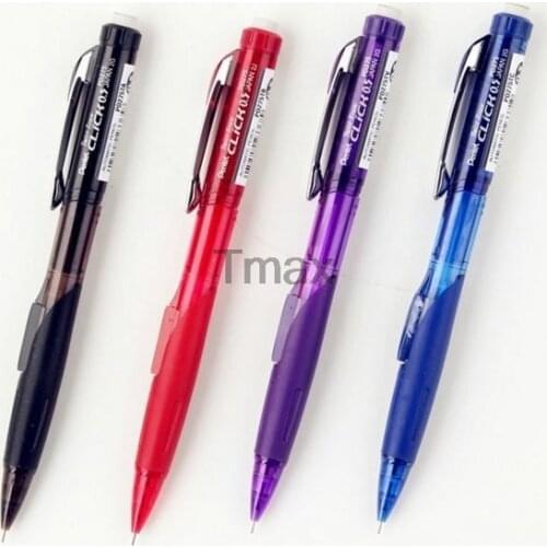6 Pcs Pentel PD275 Mechanical Pencil 0.5mm side automatic pencil eraser Japan 4 Colors Writing Supplies Office & School Supplie