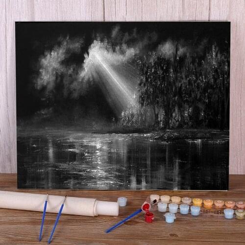 Natural Scenery Rhapsody Painting By Numbers Complete Kit Oil Paints 50*70 Painting On Canvas Wall Paintings For Handiwork