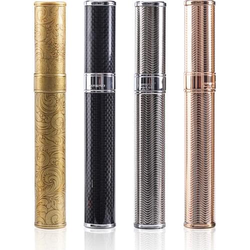 New 1pcs Metal Cigar Case Tube Single Cigar Humidor Portable Mens Gadgets Smoking Accessories JF-020