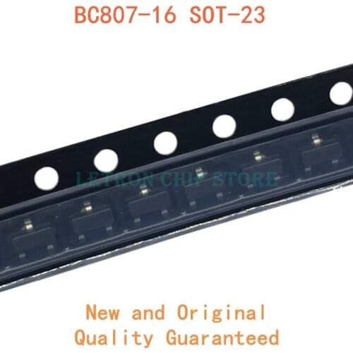 100PCS BC807-16 SOT-23 5A 5AW SOT23 PNP 0.5A 45V SMD Transistor new and original IC Chipset