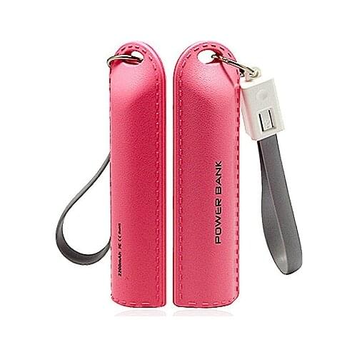 Single Section Keychain Mobile Power Bank Portable Mini with Own Cable Power Bank Android and Apple Two-in-one Data Cable