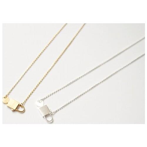 Lock and Key Pendant Necklace--12PCS/Lot Factory Direct Sale Wholesale