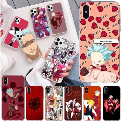 Seven Deadly Sin Ban Anime Phone Case For iphone 12 11 Pro Max Mini XS Max 8 7 6 6S Plus X 5S SE 2020 XR Silicone Soft Cover