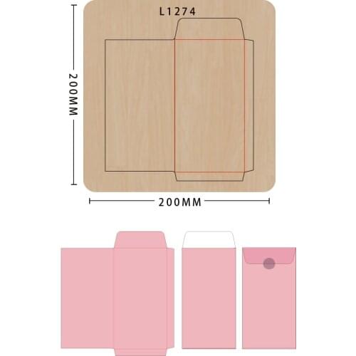 Gift box knife mold mold wood die-cutting die, model L1274, suitable for common die-cutting machines in the market