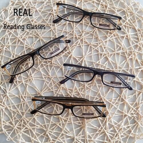 Retro Simple Design Clear Lens Presbyopic Glasses Female Male Plastic Reading Glasses +1.5 2.0 3.0 4.0