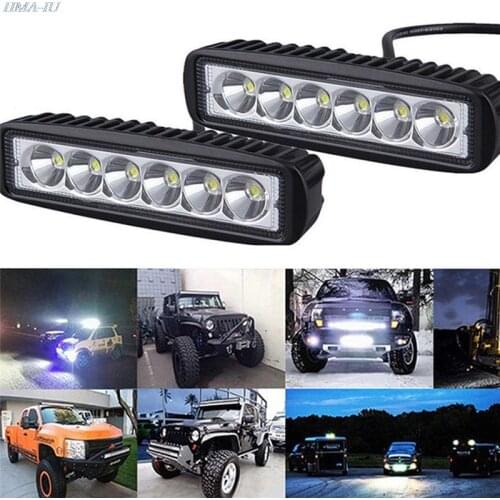 6*1.9*1inch Driving Fog Offroad LED Work Car Light 12V Universal Car 4WD led beams Work Light Bar Spotlight Flood Lamp