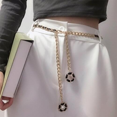 Luxury Fashion Chain Belt For Women Metal Belt Waist Chain Designer Brand Lady Dress Jeans Clothing Accessories Waistband